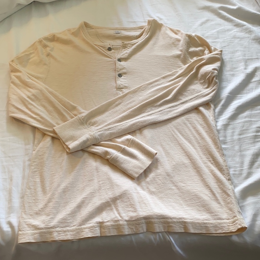 J. Crew Cream Henley